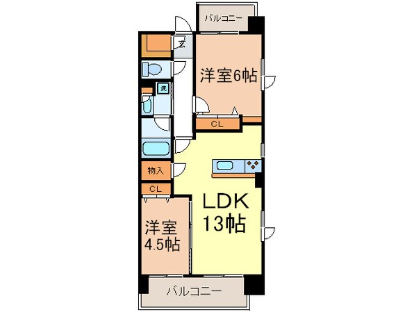 パ－クアクシス滝野川の物件間取画像